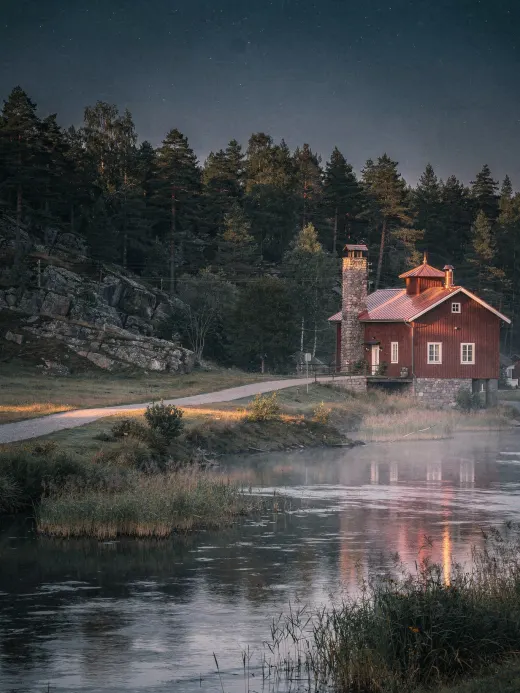 Landschaft der Region Schwedischer Whisky