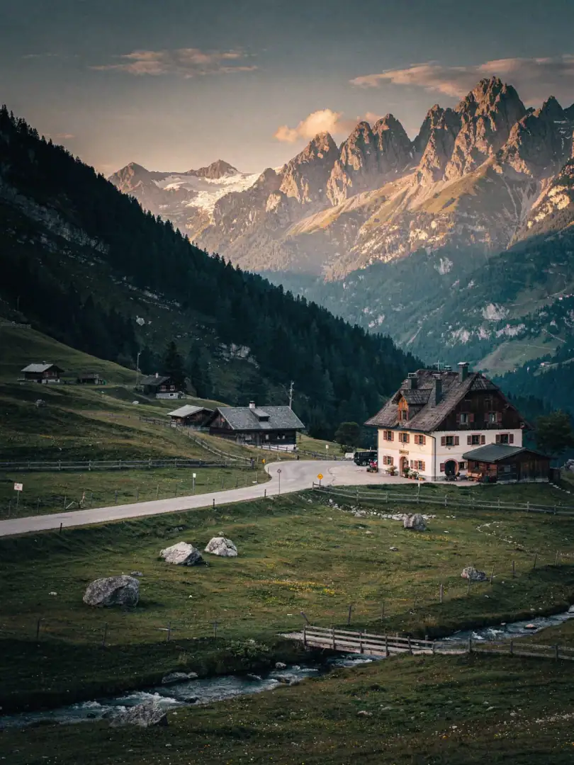Landschaft der Region Schweizer Whisky