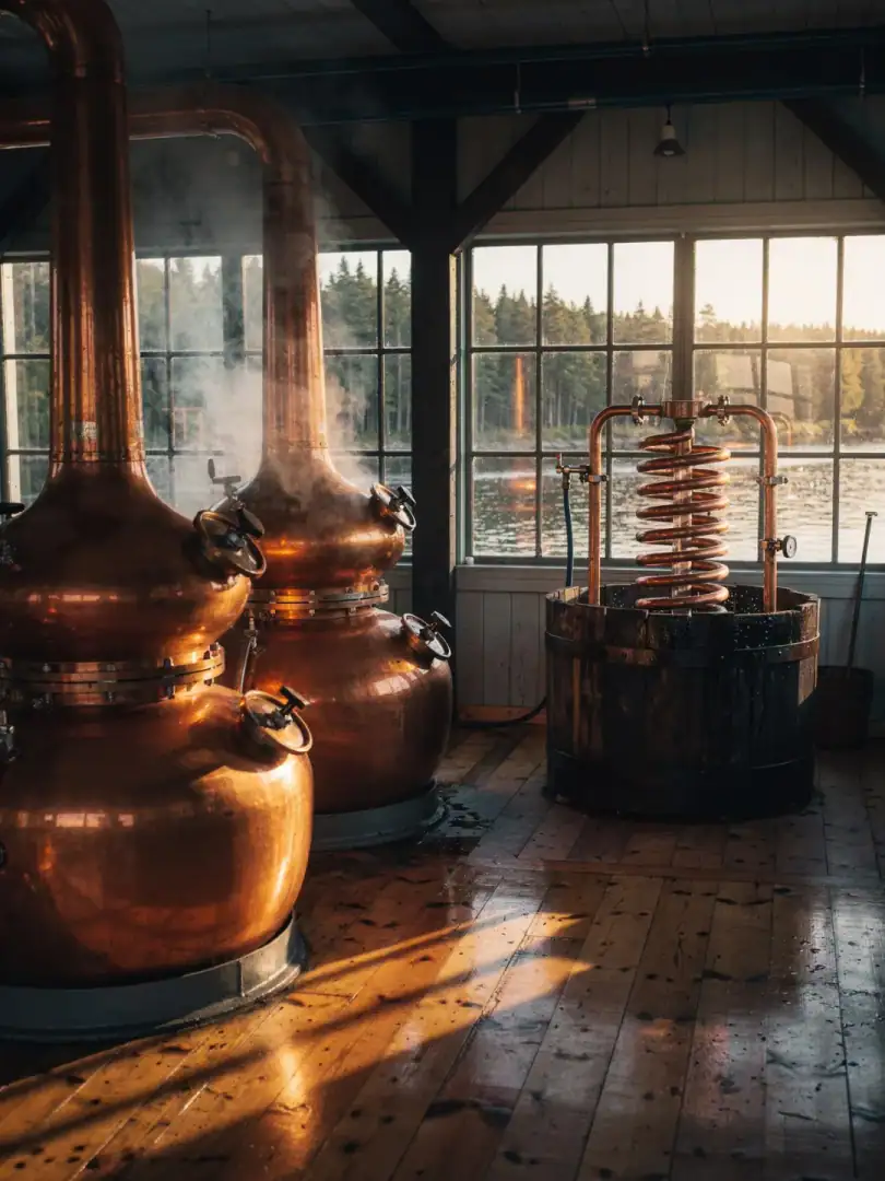 Brennen in der Region Schwedischer Whisky