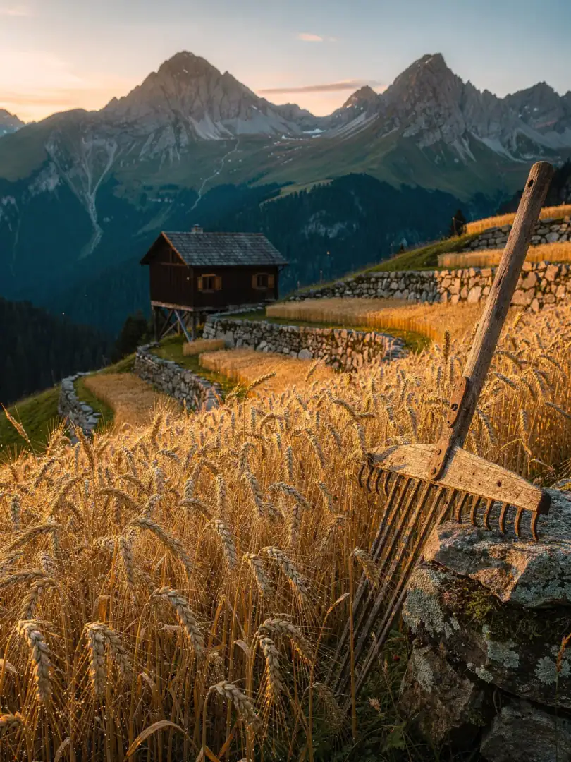 Getreide in der Region Schweizer Whisky