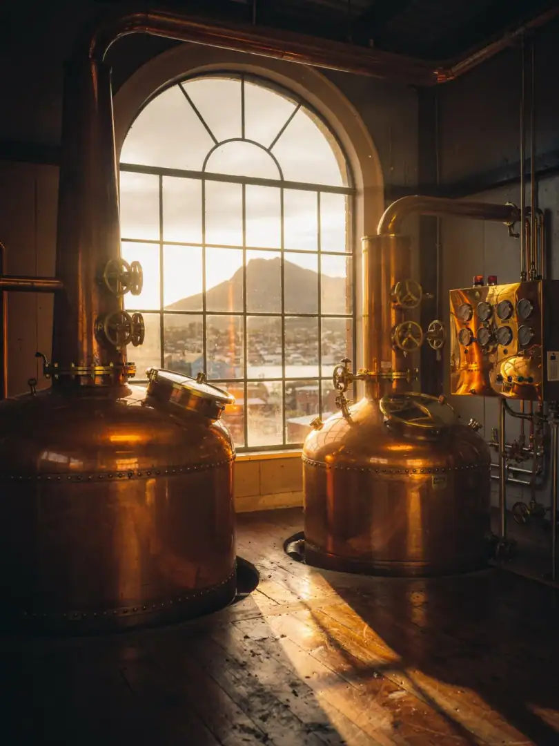 Distilling in the region Tasmania