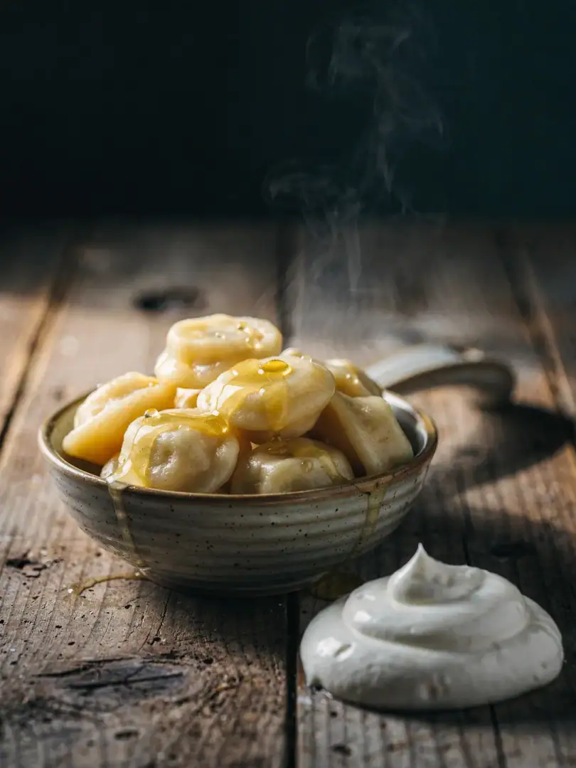 Pelmeni, pierogi, and warm dishes
